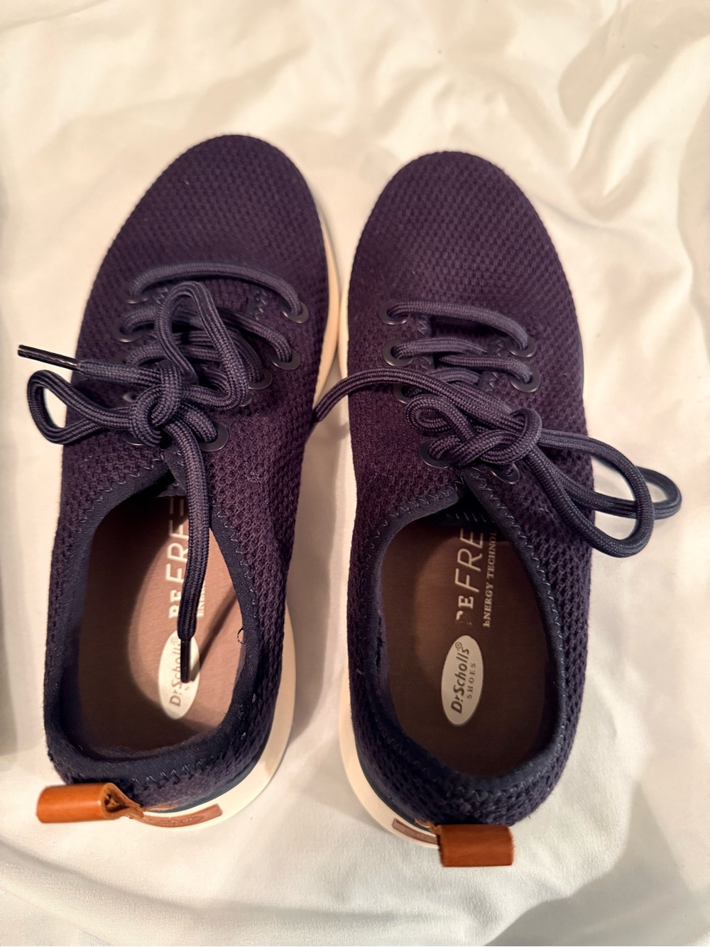Dr. Scholl’s Freestep Navy Knit Sneakers Women’s 7.5 M